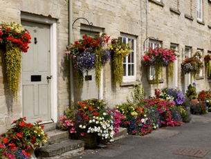Home Exterior With Flowers