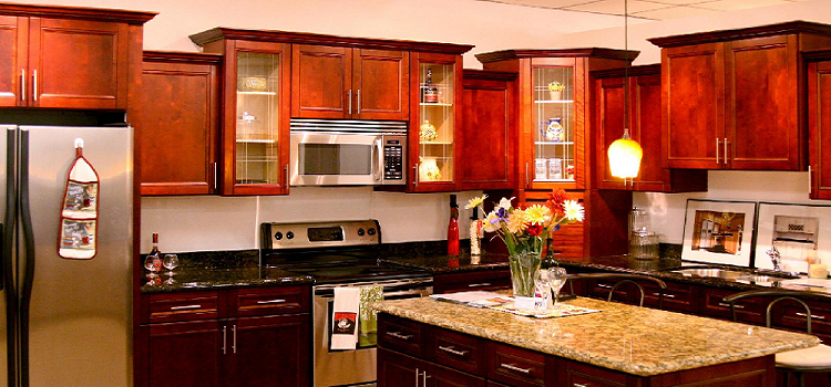 best cherry kitchen cabinets