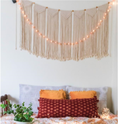 macrame for bed back wall